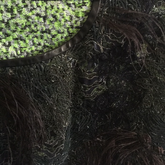 Ter et Bantine feather trim skirt - Picture 3 of 4